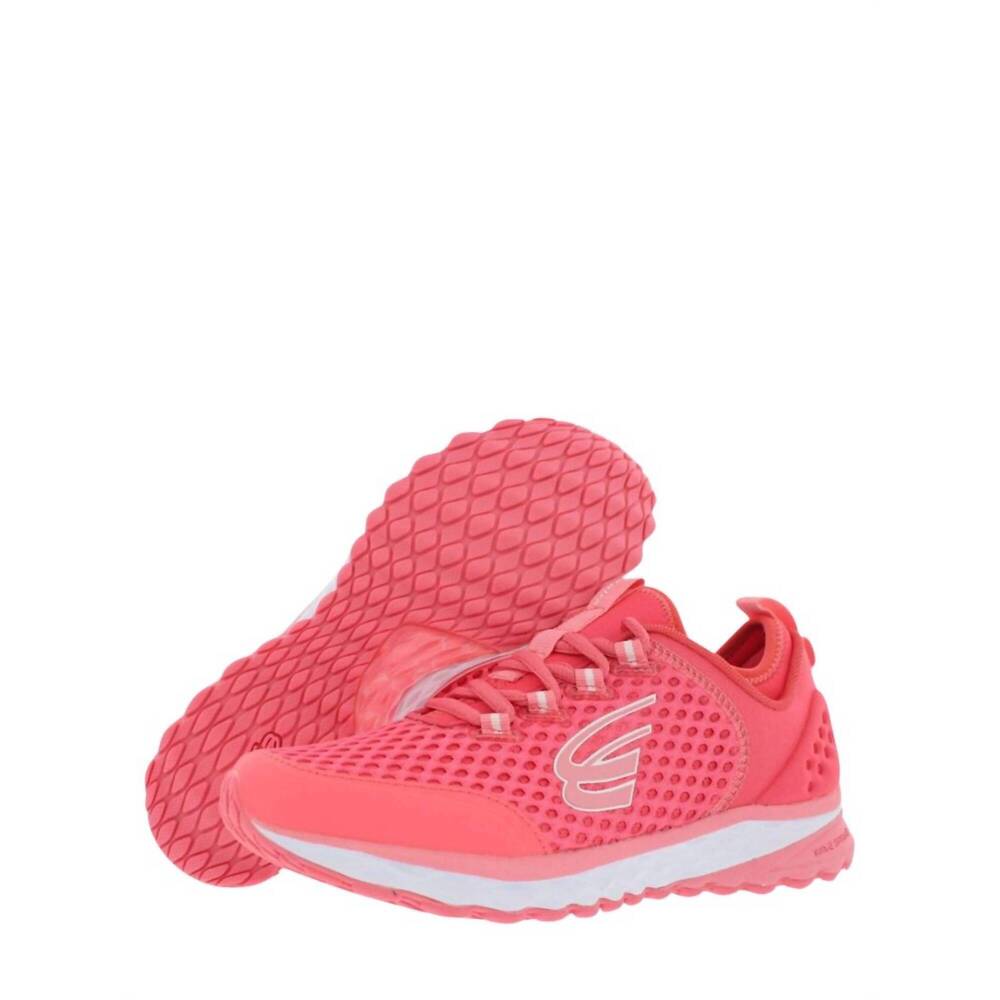 NEW SPIRA women's phoenix running shoes - medium width in salmon,white